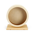 Golden Silk Bear Hamster Running Wheel With Silent Cork Mat